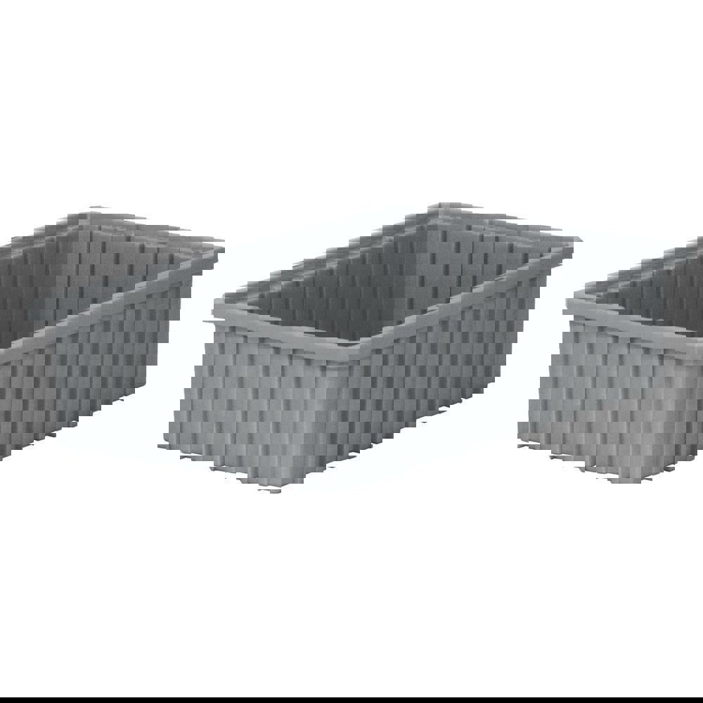 Polyethylene Dividable Storage Tote: 20 lb Capacity